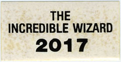 Sticker - The Incredible Wizard - 2017